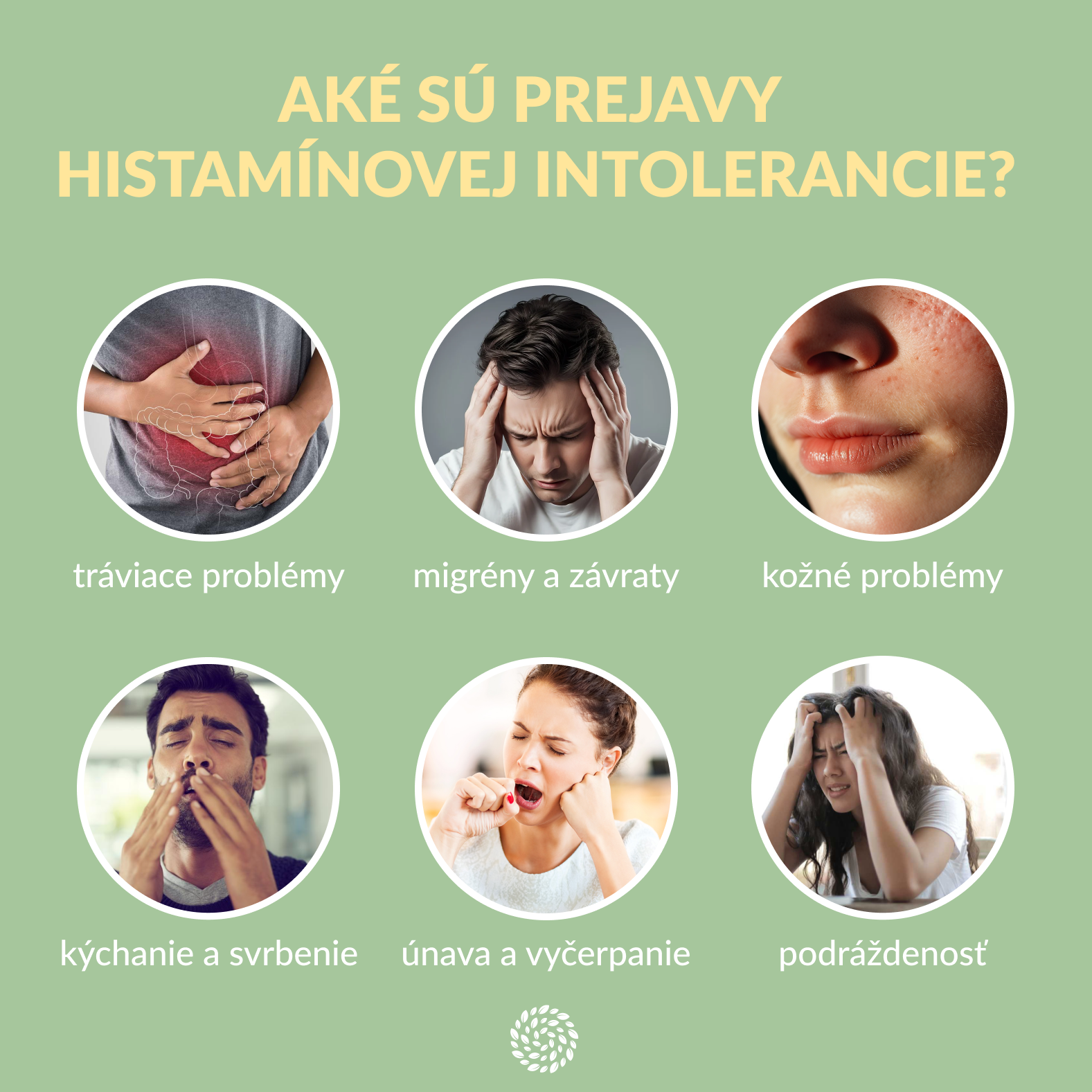 infografika HIT prejavy histaminovej intolerancie